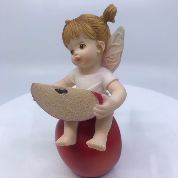 Kitchen Fairies By Enesco Apple Bookend Figurine GG Santiago 2003 Loose - Picture 7 of 7